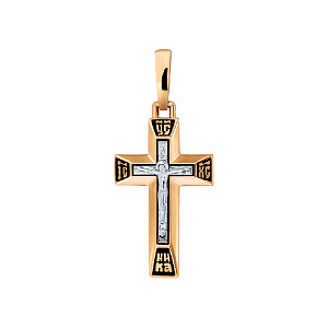 Подвеска крест из золота Аврора 740542