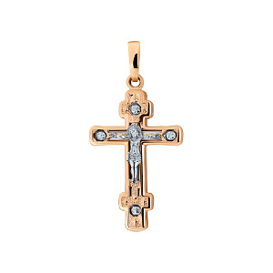 Подвеска крест из золота АЛЕКСАНДРА Кр156-01