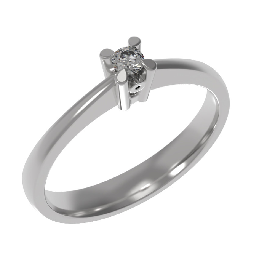 Кольцо помолвочное из серебра АРИНА 1035991-01210