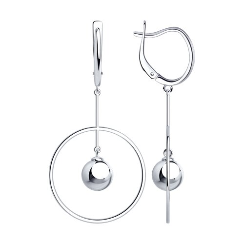 Серьги из серебра SOKOLOV 94-121-01480-1