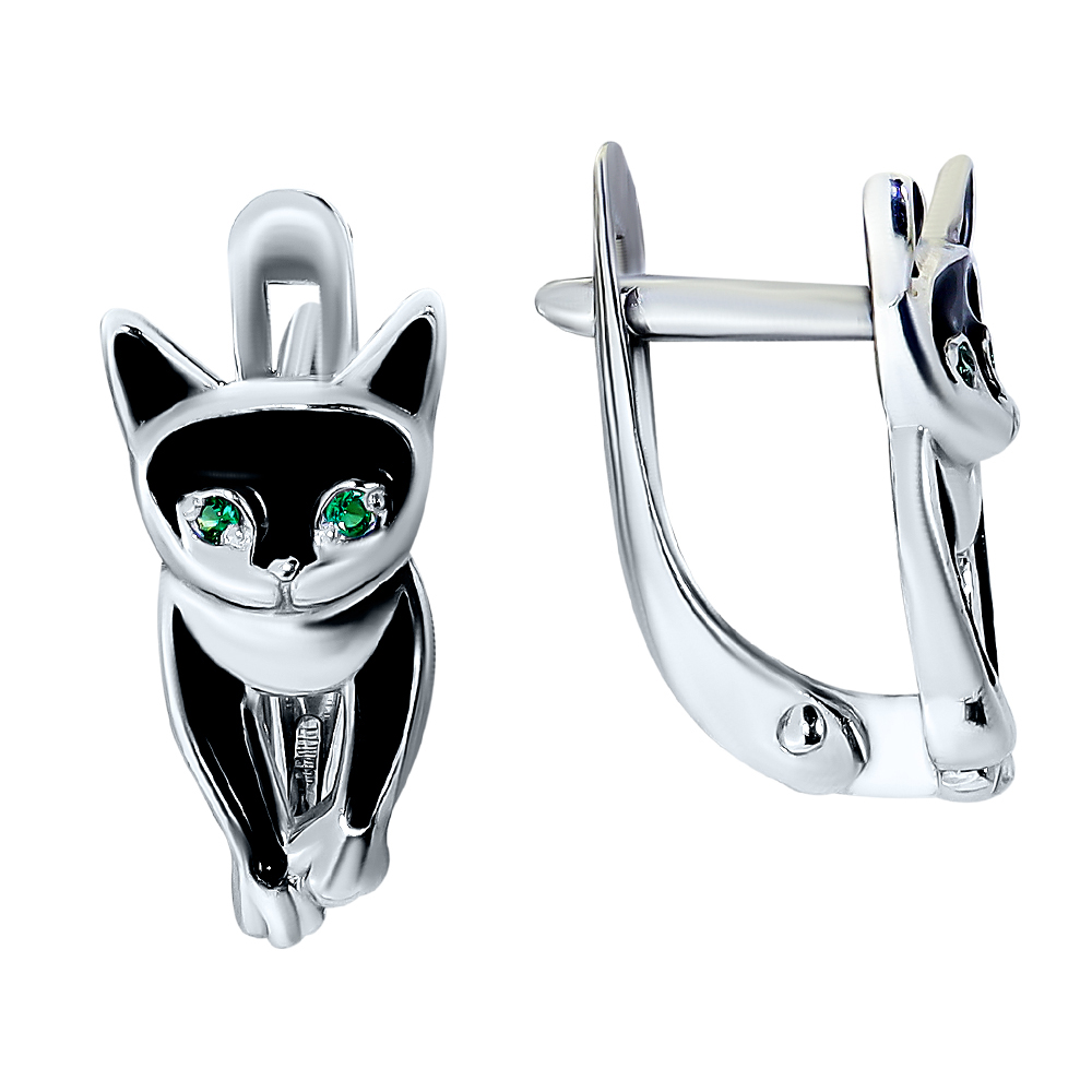 Серьги детские из серебра ЗОЛОТОЙ МЕРКУРИЙ 235518