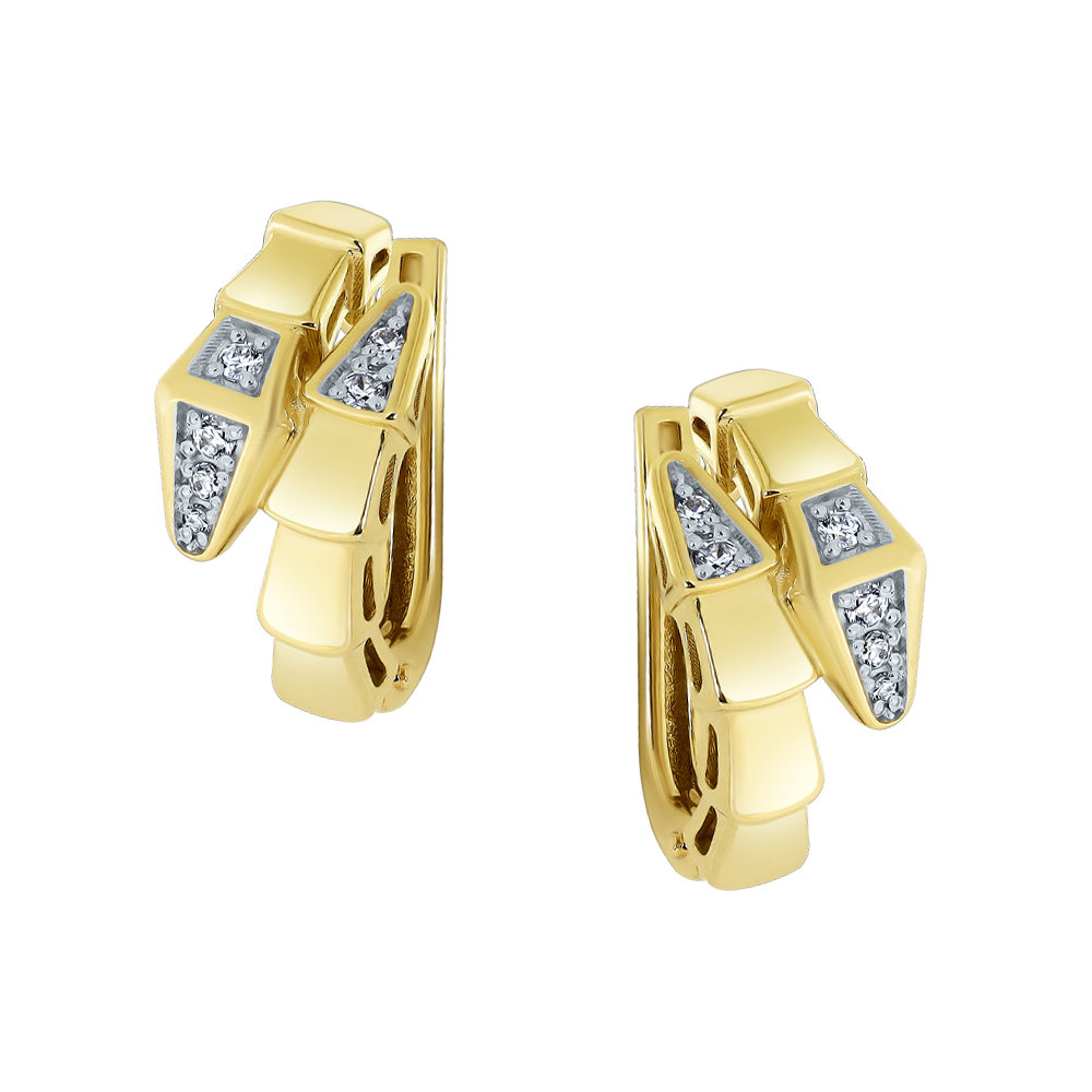 Серьги из золота BERGER л120324