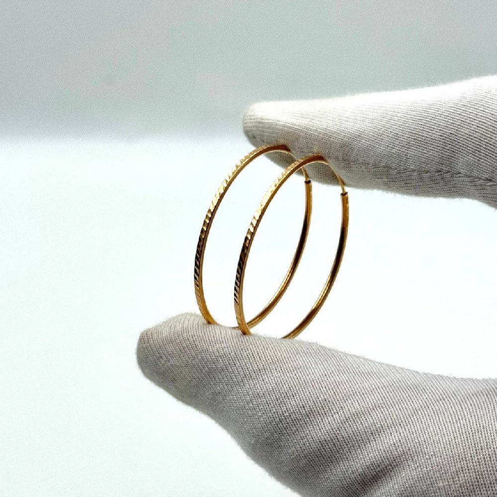 Серьги кольца из золота DEL'TA 5204127/35