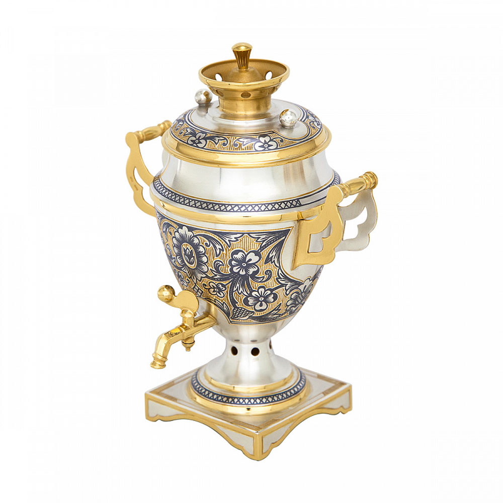 Самоварчик декоративный из серебра 60010001В06