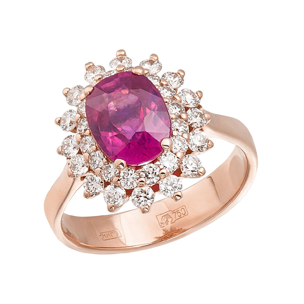 Кольцо с бриллиантом ГАЛЕРЕЯ ЭКСКЛЮЗИВА 3517996 R