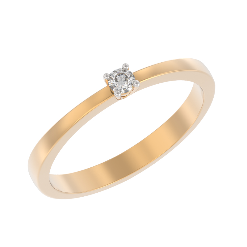 Кольцо помолвочное с бриллиантом АРИНА 1028381-11240