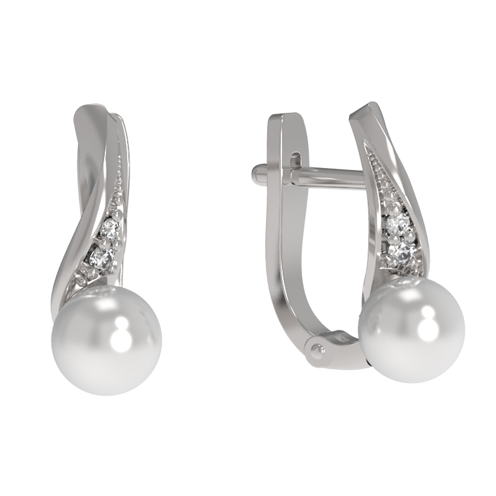 Серьги из серебра АРИНА 1035642-01150-2S