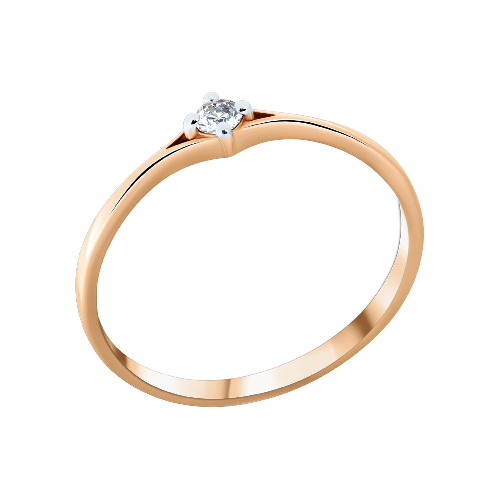 Кольцо помолвочное с бриллиантом АРИНА 1040741-11240