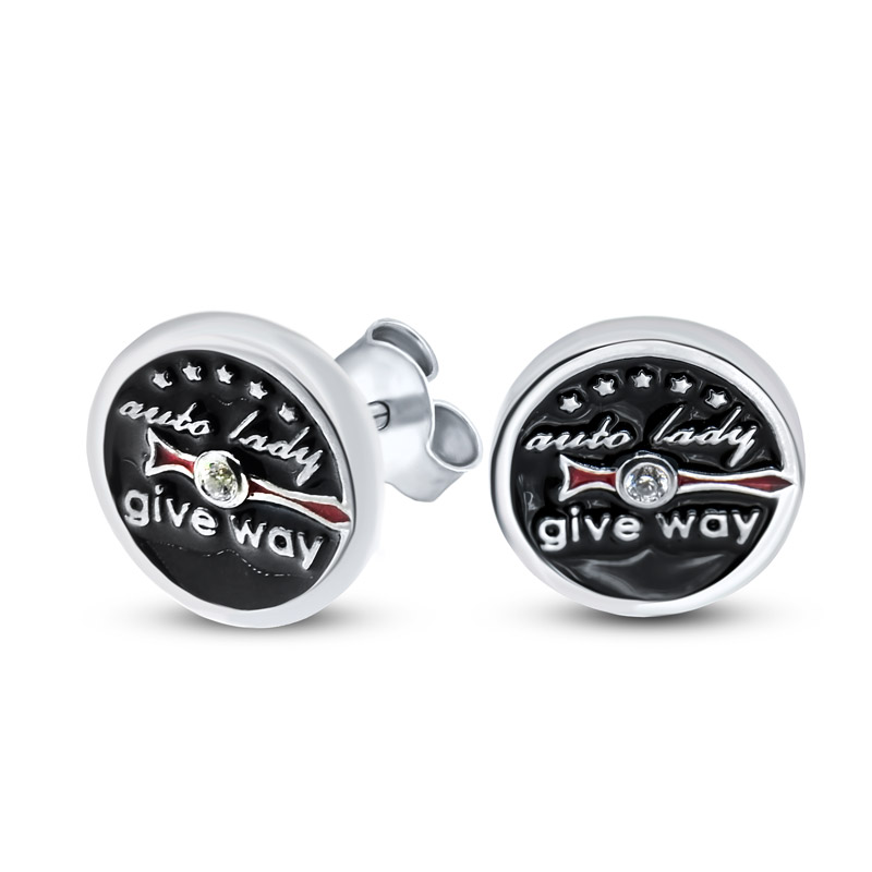 Серьги пуссеты из серебра Silver wings 220001S-148