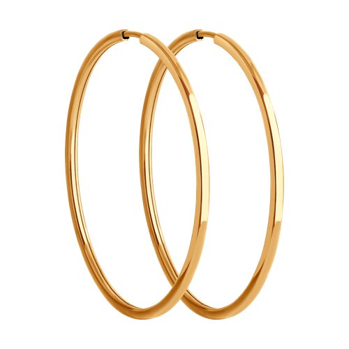 Серьги кольца из золота SOKOLOV 51-124-02386-1