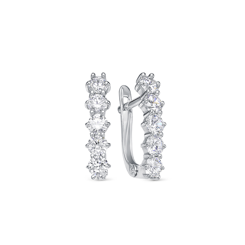 Серьги из серебра СДР0545В