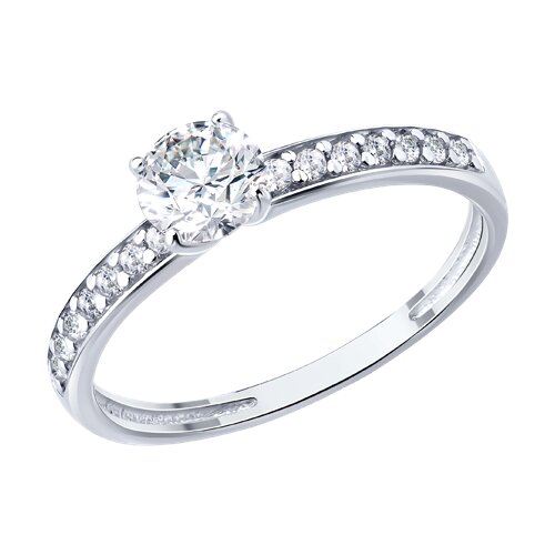 Кольцо помолвочное из серебра SOKOLOV 94014636