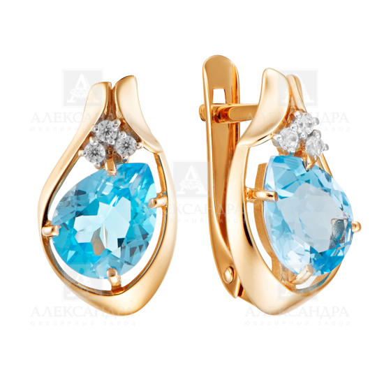 Серьги из золота кл3920а-78-01