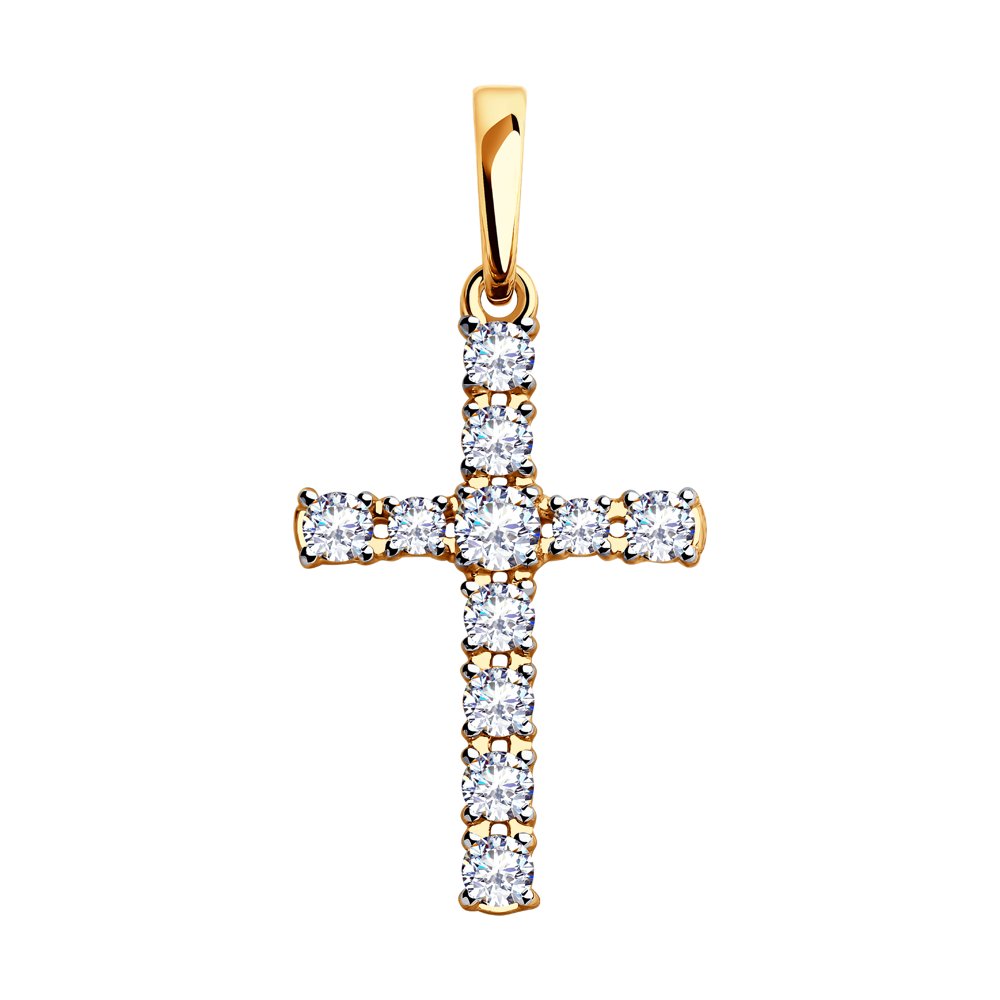 Подвеска крест из золота SOKOLOV 51-130-00380-1