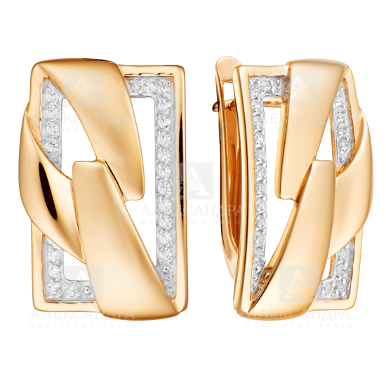 Серьги из золота кл3854а-01