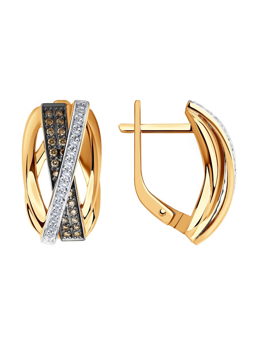 Серьги с бриллиантом SOKOLOV 1021504 №23 25