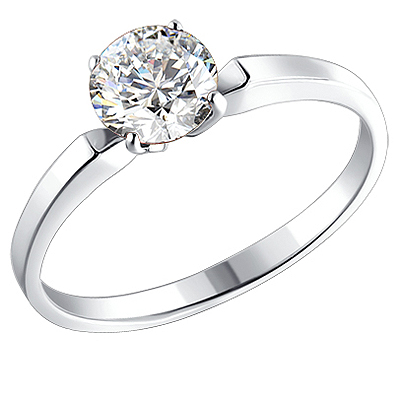 Кольцо помолвочное из серебра SOKOLOV 94010279