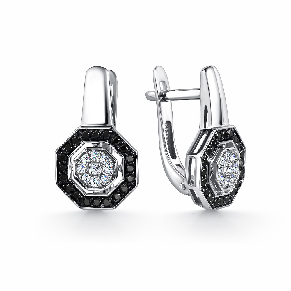 Серьги с бриллиантом Klondike 02-00552-02-006-01-05