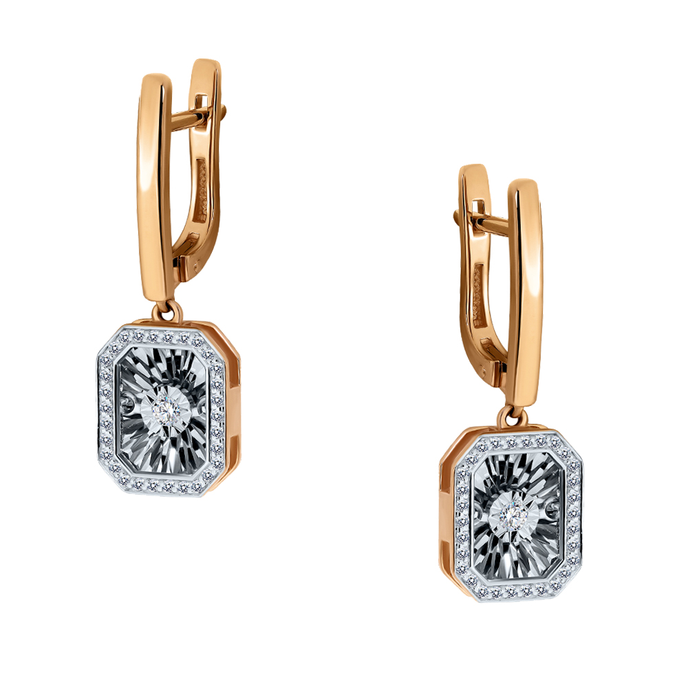 Серьги с бриллиантом grigoriev 02-11-5629-31-00-1