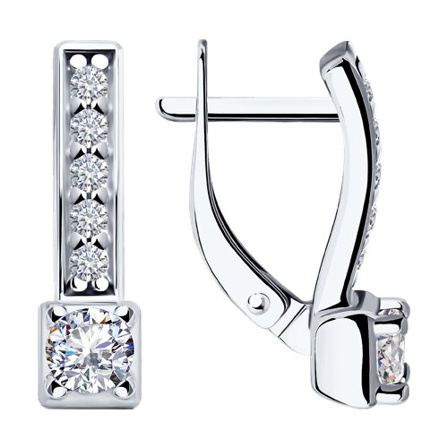 Серьги из серебра SOKOLOV 94-120-01553-1