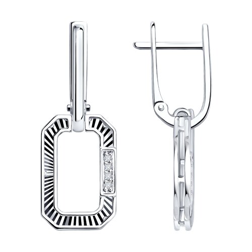 Серьги с бриллиантом SOKOLOV 1022642-3 №25 17