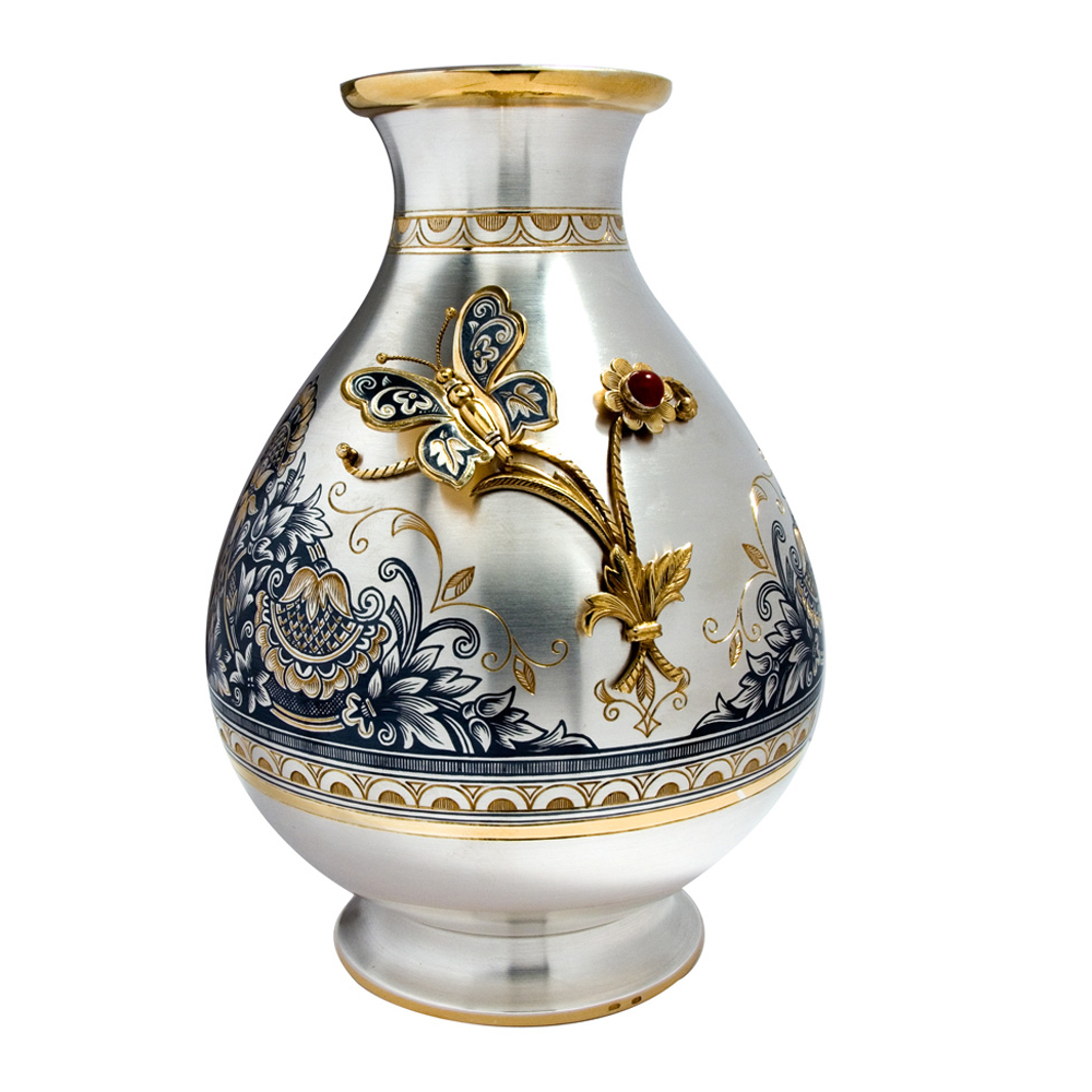 Ваза для цветов из серебра 40130102А06