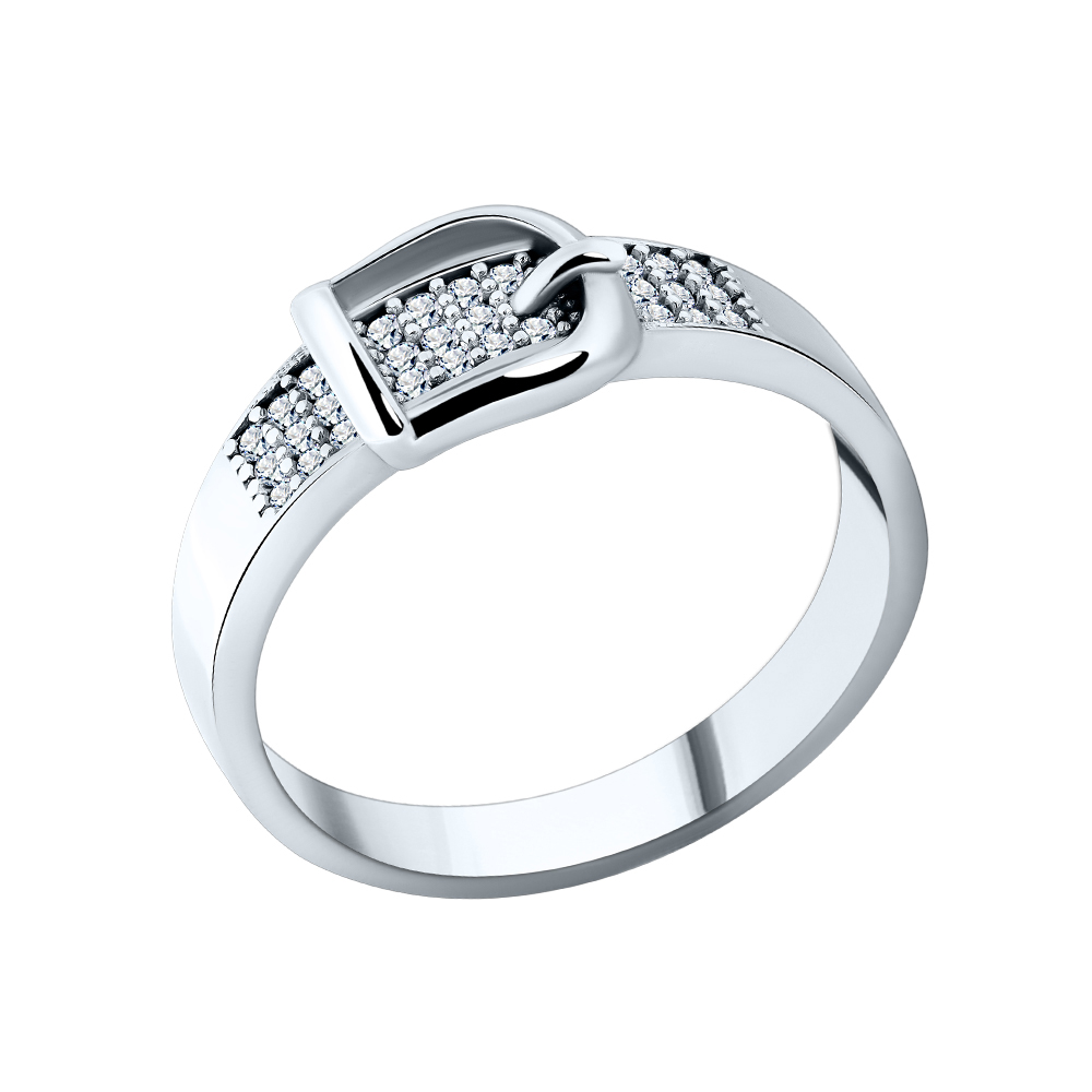 Кольцо из серебра РОСТЗОЛОТО MUR-244