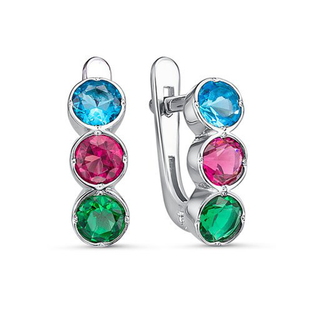 Серьги детские из серебра DEL'TA с1202962