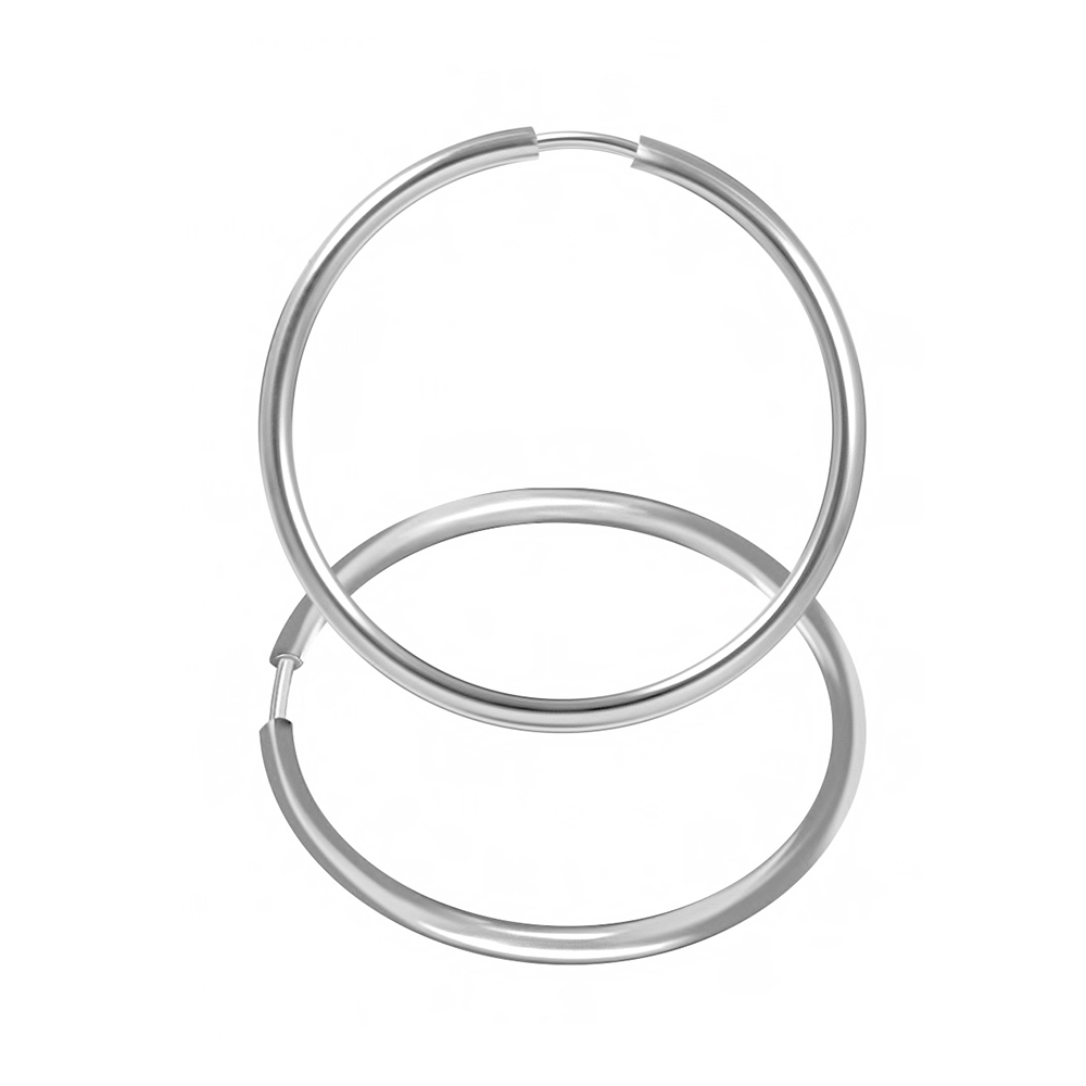 Серьги кольца из серебра 07С25К3001К