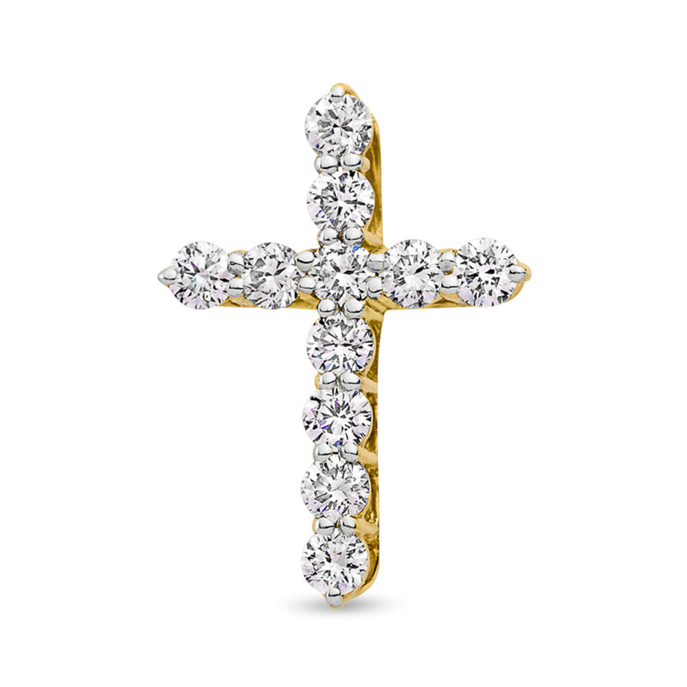 Подвеска крест с бриллиантом Grant Jewelry 9901046