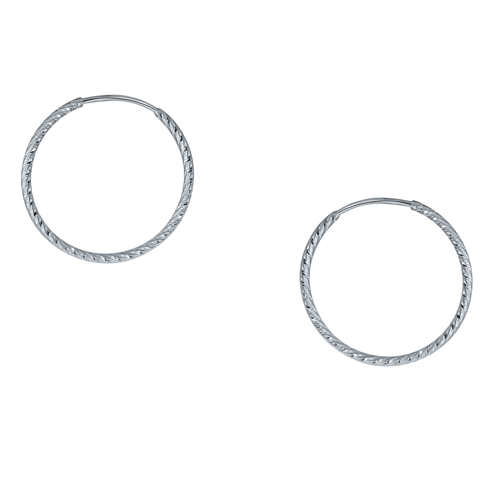 Серьги кольца из золота DEL'TA б520120/20