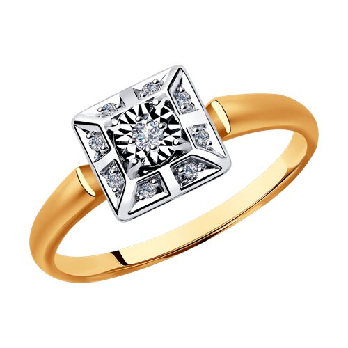 Кольцо с бриллиантом SOKOLOV 1011797 №25 653