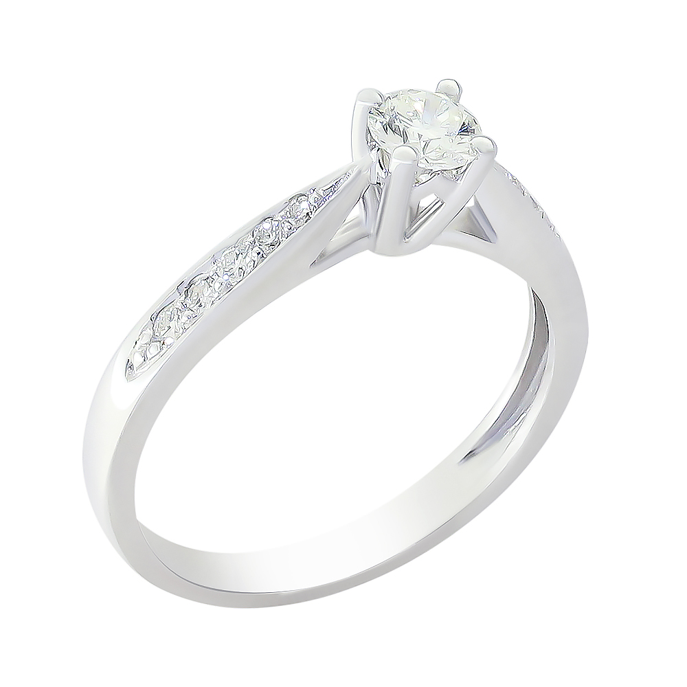 Кольцо помолвочное с бриллиантом ГАЛЕРЕЯ ЭКСКЛЮЗИВА 4510363