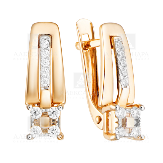 Серьги из золота кл3709а-01
