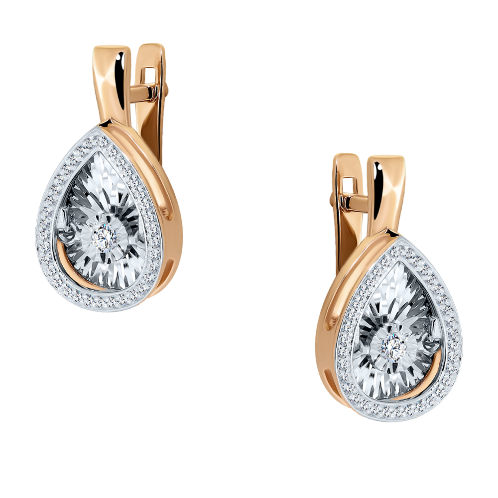 Серьги с бриллиантом grigoriev 02-11-5497-31-00-1