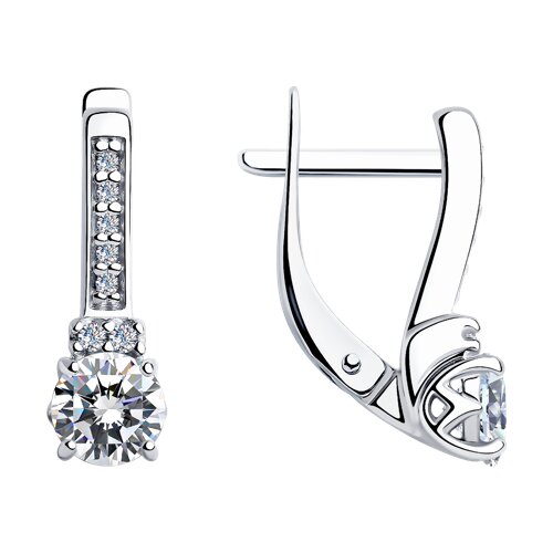 Серьги из серебра SOKOLOV 94-120-01556-1