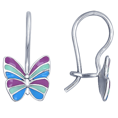 Серьги детские из серебра SOKOLOV 94021639