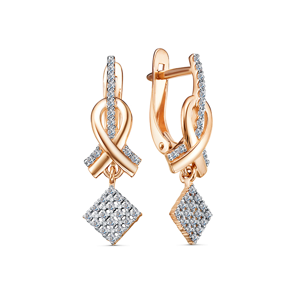 Серьги из золота RUSGOLDART 2605607 1 1 1