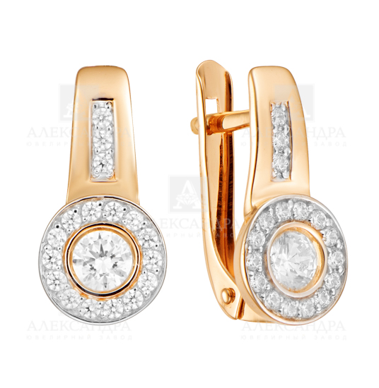 Серьги из золота кл3694а-01
