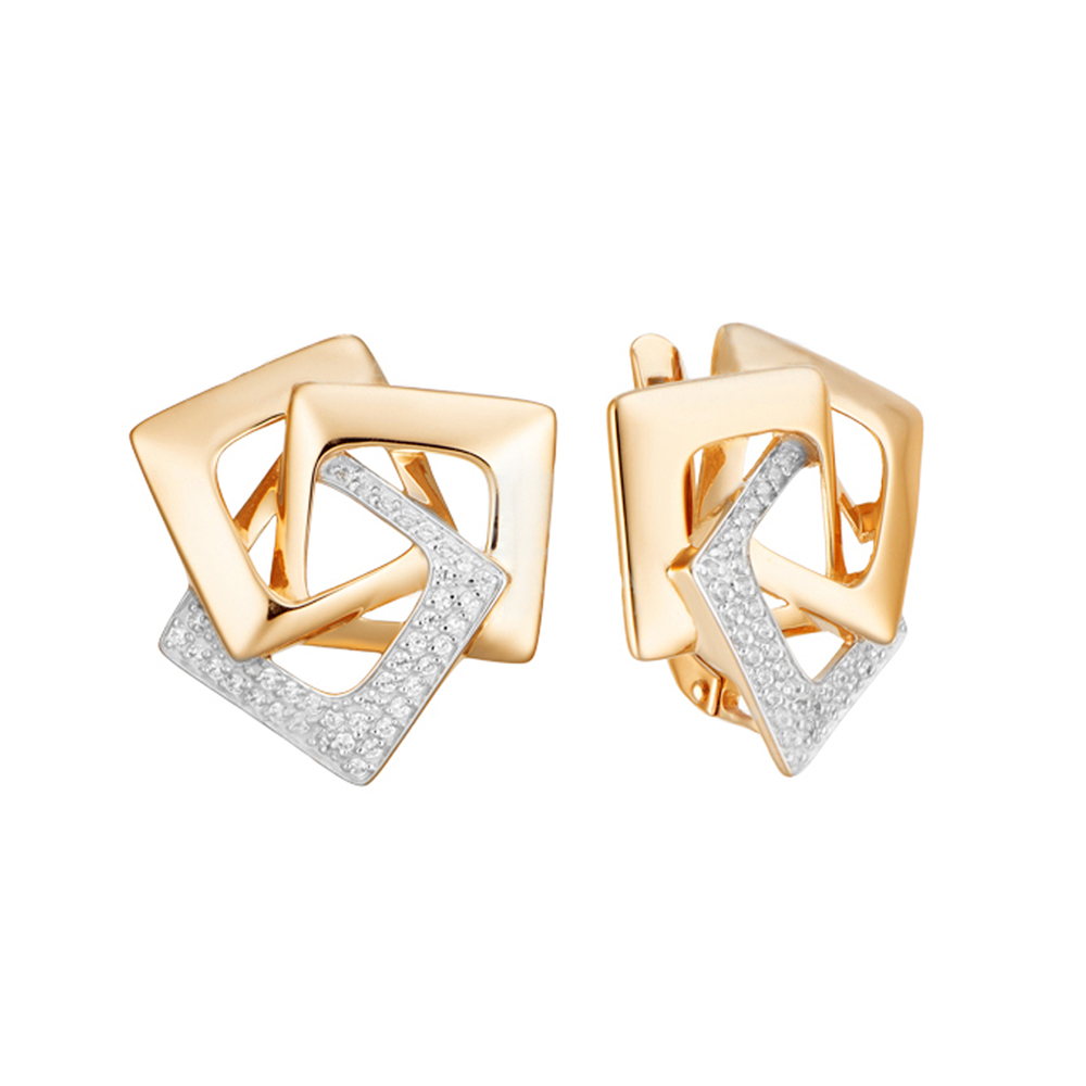 Серьги из золота кл3859а-01