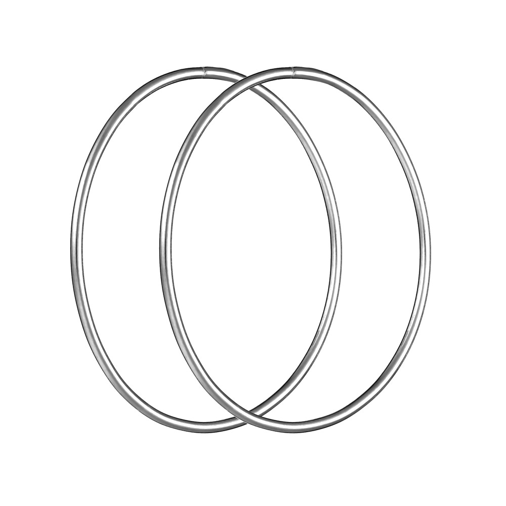 Серьги кольца из серебра Сильвер Лайн с722р