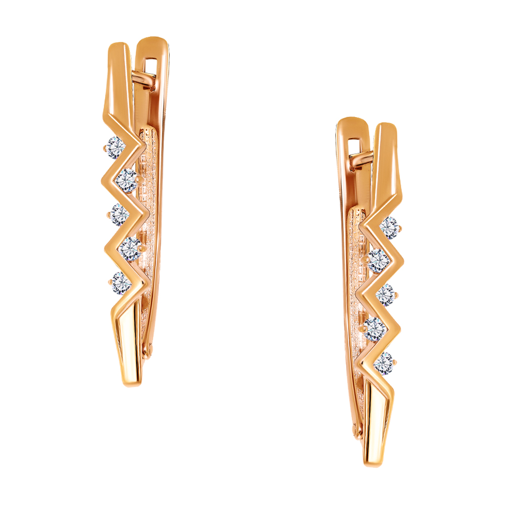 Серьги из золота CORONA с4987
