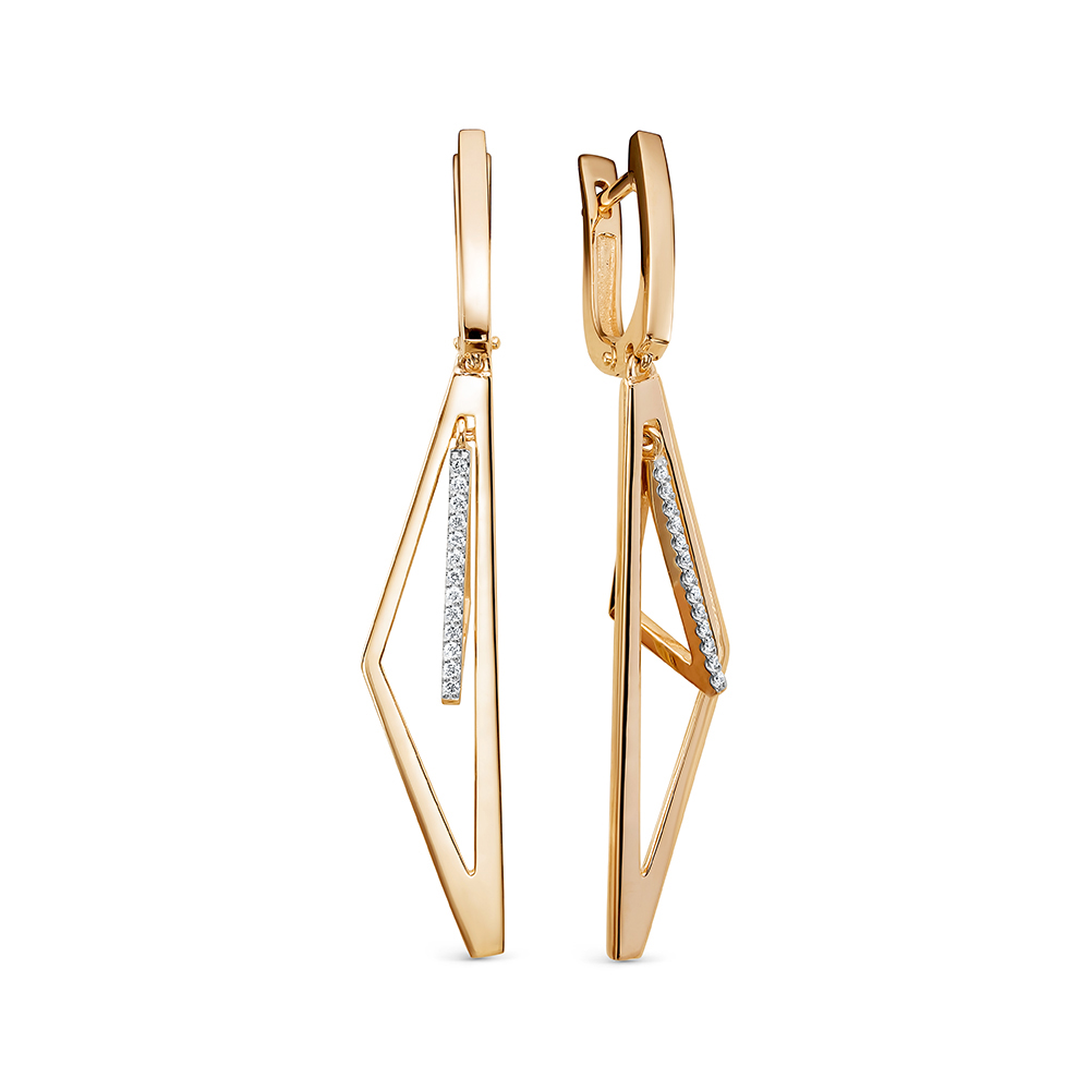 Серьги с бриллиантом ЛЕТО 304-2100