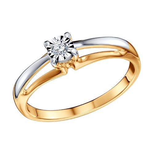 Кольцо помолвочное с бриллиантом SOKOLOV 1011559 №23 2423