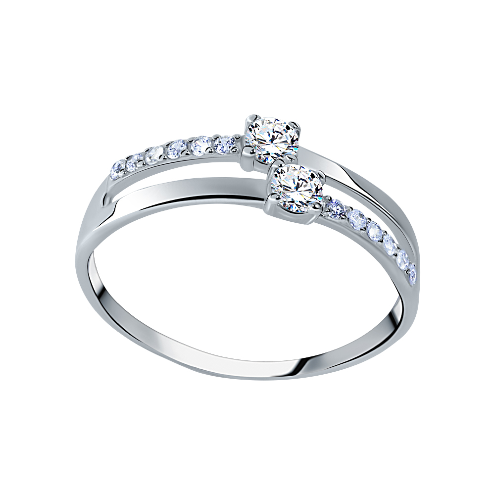 Кольцо помолвочное из золота Атолл б10546