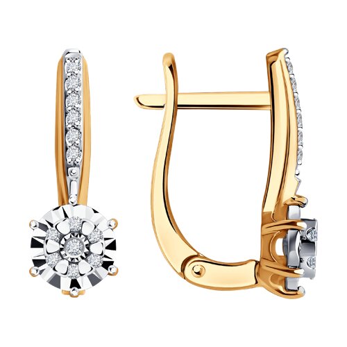 Серьги с бриллиантом SOKOLOV 1022111 №23 202