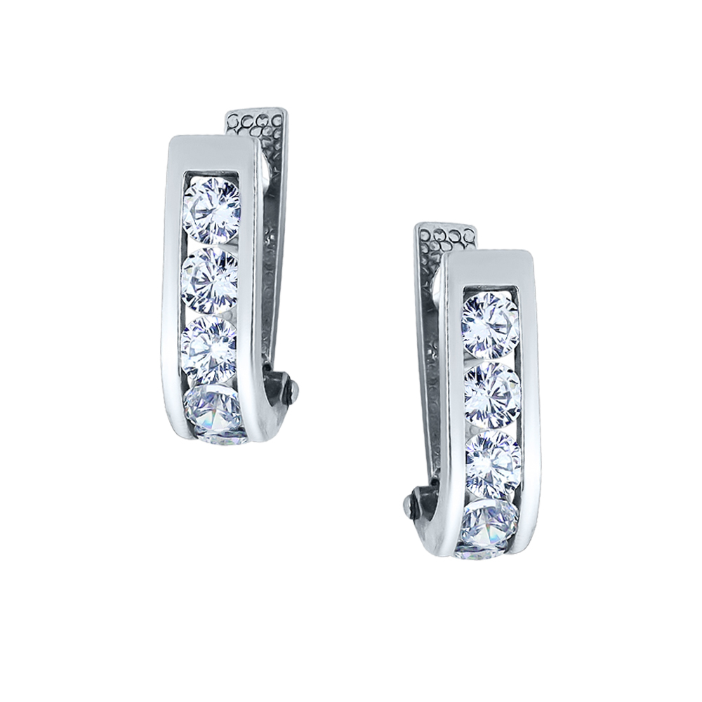 Серьги детские из серебра Аврора 83002