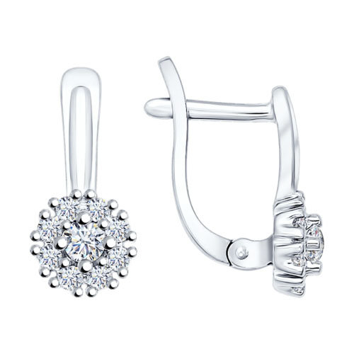 Серьги детские из серебра SOKOLOV 94021908