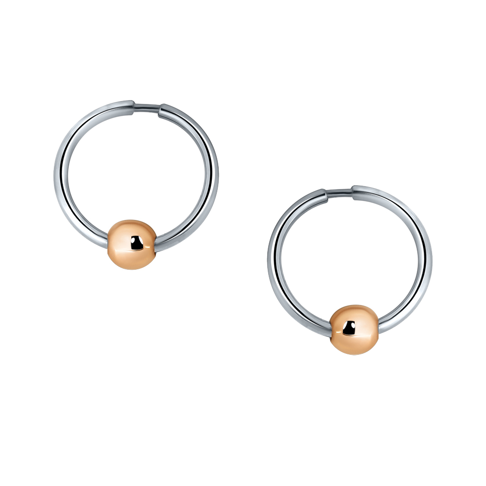 Серьги кольца из золота ZOLOTYE UZORY 40-62-0278-00