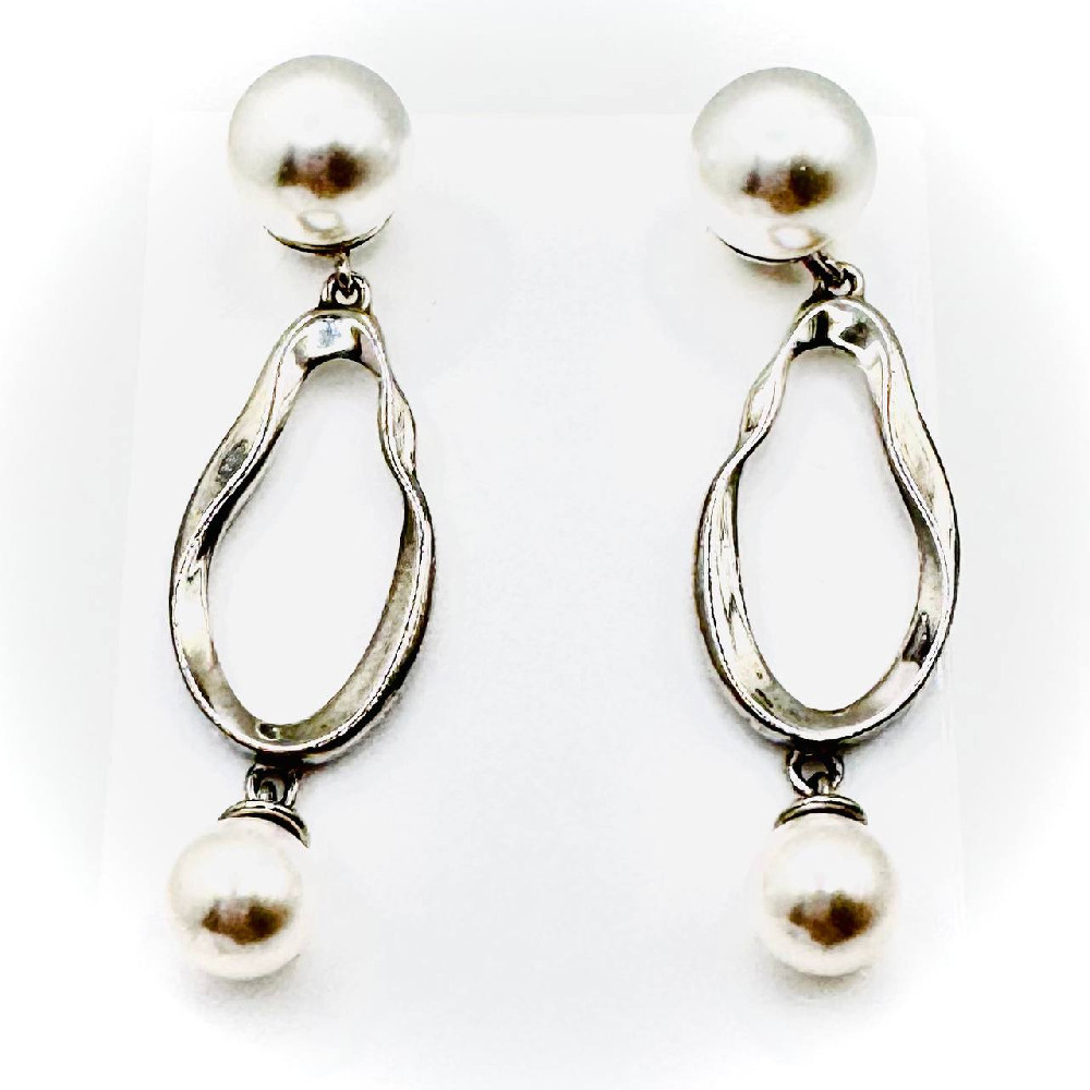 Серьги пуссеты из серебра АРИНА 1053292-01250-2S